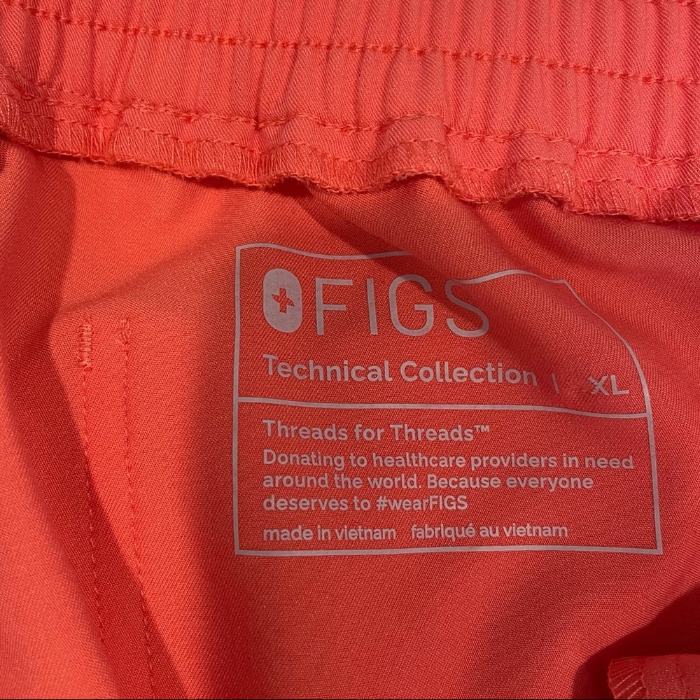 HOT CORAL FIGS SCEUB PANTS